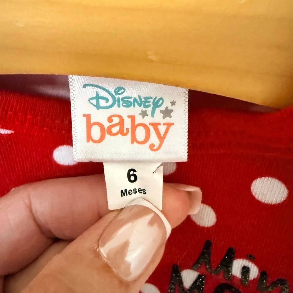 Disney Minnie Mouse Baby Girl Onesie with Tulle Skirt Size 6 Months